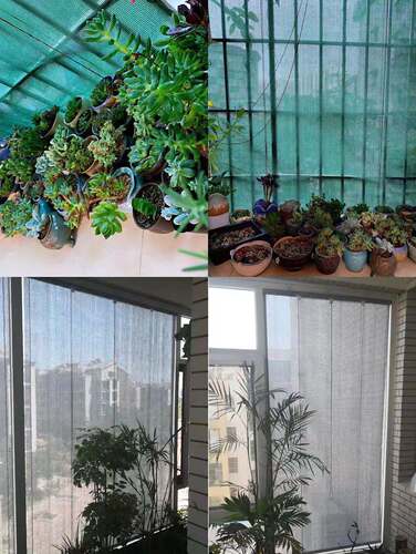 Balcony punch-free translucent sunshade glass heat insulation cooling lifting roller blind rainproof waterproof curtain