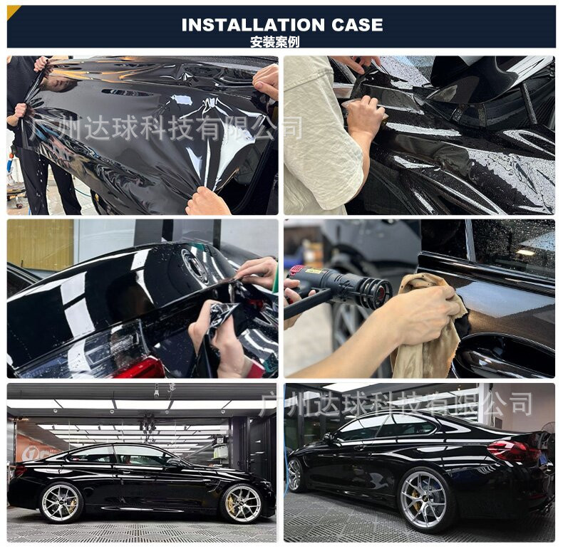 Car Color Change Film Tpu Piano Black Ppf Paint Protection Film Full Car Film Car Wrap Film Tpu Glossy Black Black Warrior