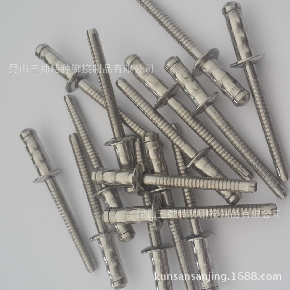 双鼓不锈钢铆钉304全不锈钢圆头双鼓抽芯铆钉多股鼓型形拉铆钉