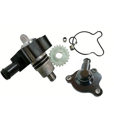 Cbs300 Water Pump Assembly | Motorcycle engine and accessories - water-pump-cover-black-top-facing-assembly
