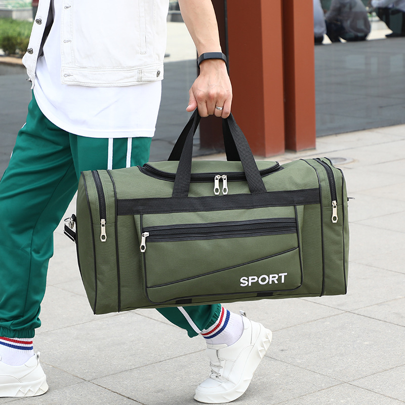 Capacious foldable luggage travel bag