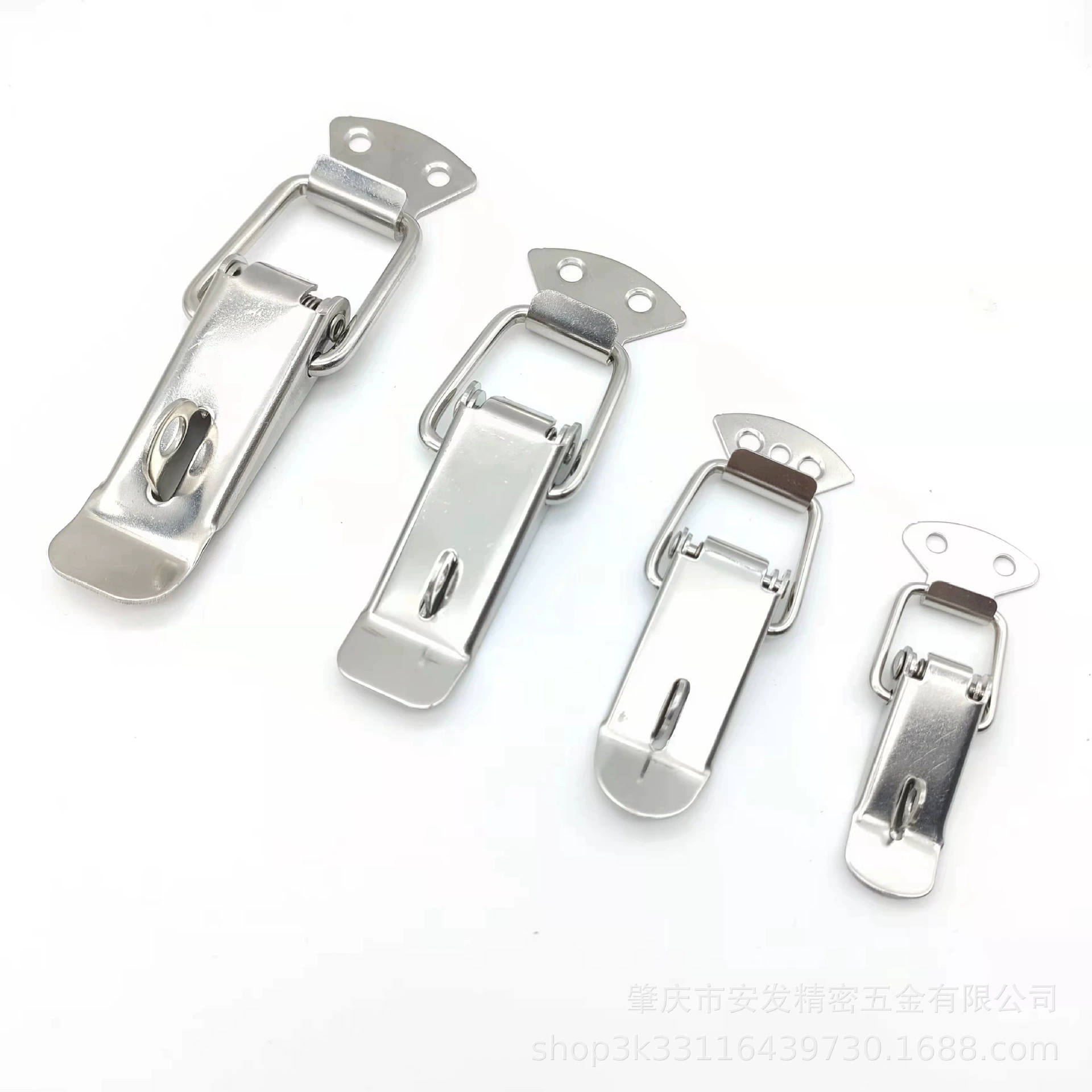 Железная никелированная пружинная ласточковая скоба,hive box lock hasp электрический ящик инструментальный ящик запорное оборудование фиксированная фурнитура застежка