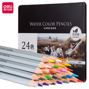 Deli 6521 Professional Art Drawing Colored Pencils for Children's Painting and Drawing, Oil-Based Colored Pencils
