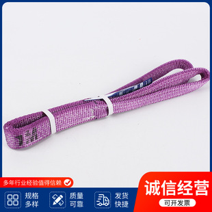 National Standard Colorful Sling 2 Tons 3 Tons 5 Tons Two-End Buckle Industrial Lifting Sling Ring Polyester Flat Sling