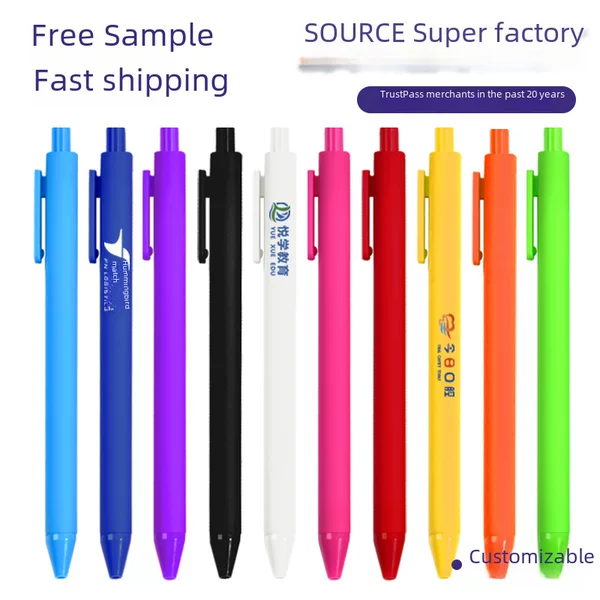 High color value ins stationery Macaron advertising pen gel pen custom pen can print LOGO color press student jump