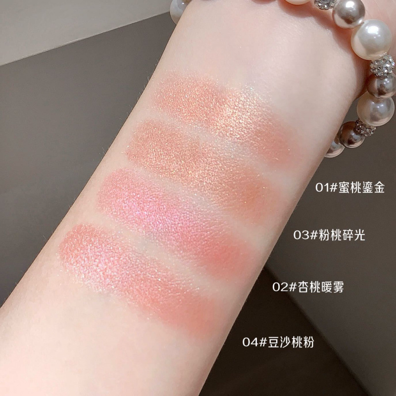 Kobeleen estilo brillante blush, brillo de agua, coreano relieve blush, crema de maquillaje transfronterizo