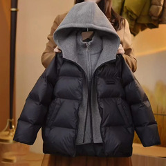【無料】男の子用綿服子供用新型冬服ダウン綿服冬コート偽二枚綿入れ年服