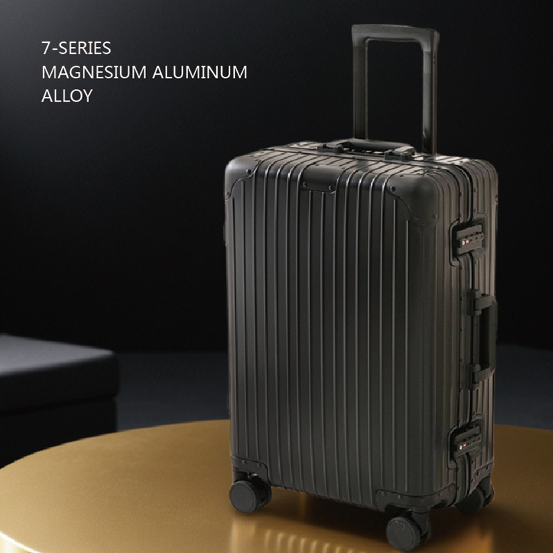 Los fabricantes suministran maleta de aleación de aluminio de magnesio de metal para hombres y mujeres 20/24/26/29-inch trolley case contraseña equipaje