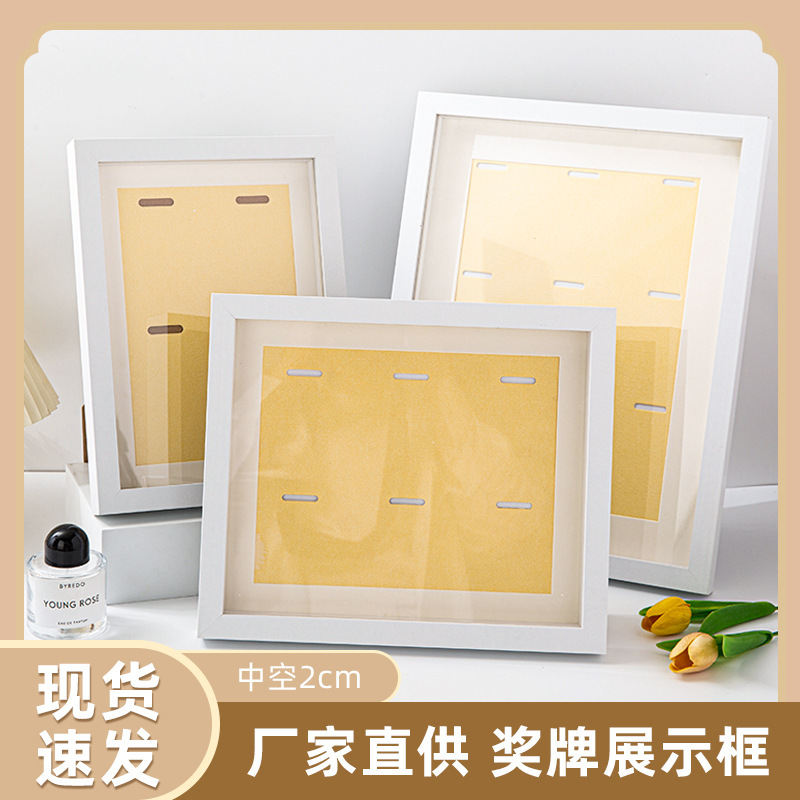 keep medal display box storage photo frame pendulum wall rack Memorial Medal medal display frame badge display