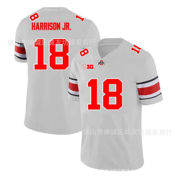NCAA семи-листное дерево черный Ohio State Buckeyes 18 Джаррон Хэрисон моложе джерси