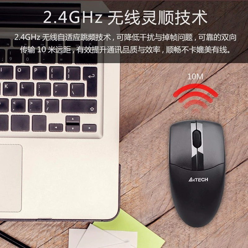 A4Tech (Double Fly) 3000N беспроводной набор для ноутбука/ПК, офисный, низкое энергопотребление, 104 клавиши, экономичная клавиатура и мышь