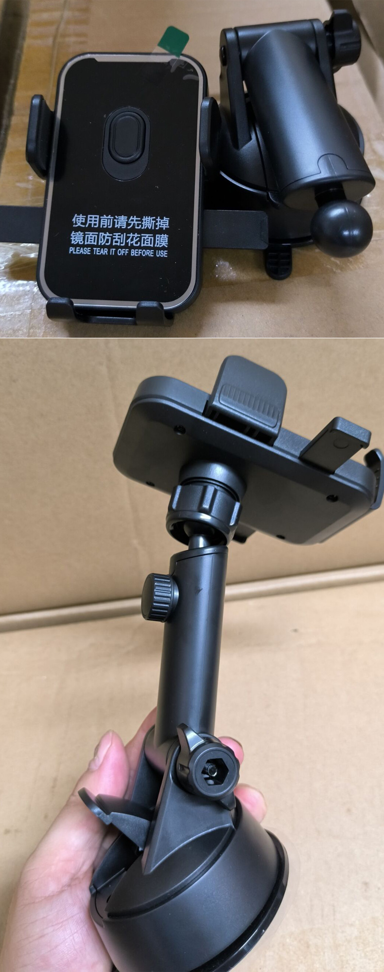 New Car Mobile Phone Holder with Suction Cup Type Dashboard Air Outlet Navigation Holder with Printed Logo in the Car