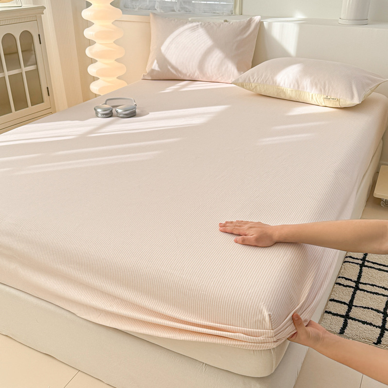 Colcha de cama de algodón de tela gruesa vieja pieza única 100 algodón todo incluido cubierta protectora de colchón 2025 nueva funda de cama gruesa 3