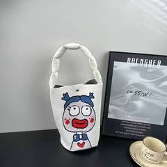 新しい綿充填ハンドバッグニッチデザインハンドバッグ韓国風かわいい脇の下バッグバケットバッグ大容量ハンドバッグ