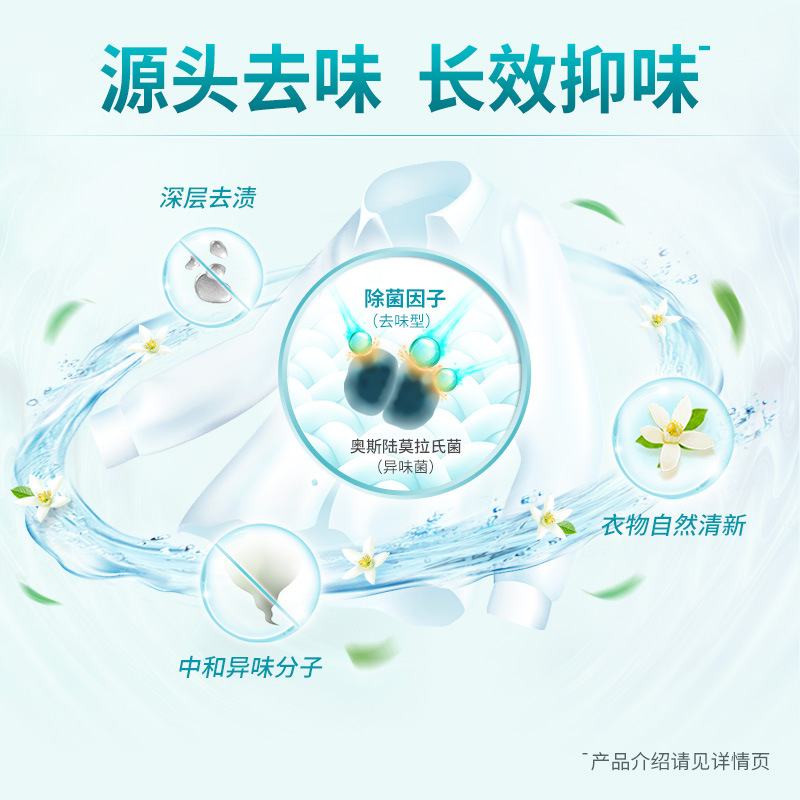 Blue Moon Antibacterial Laundry Detergent, Deodorizing, 2kg*1 Bottle, Family Affordable, Direct Manufacturer Sale