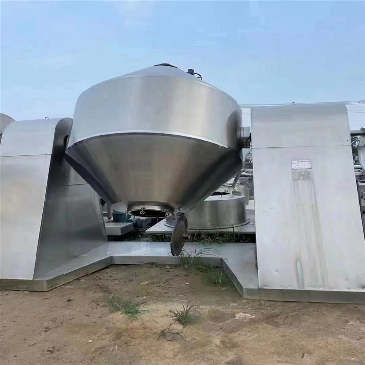 二手3000升不锈钢双锥干燥机 搪瓷真空双锥回转干燥机 蒸汽加热