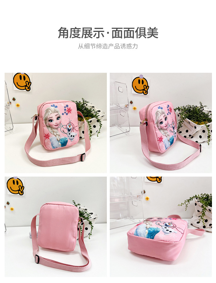 Frozen children's bags, cute princess crossbody bags, Aisha gifts, live wholesale, single-shoulder mobile phone bags Item Picture