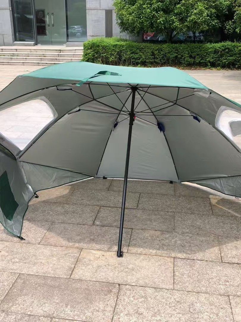 2.4 Camping multifuncional equipo de camping de playa portátil paraguas de pesca grande paraguas camping skylight