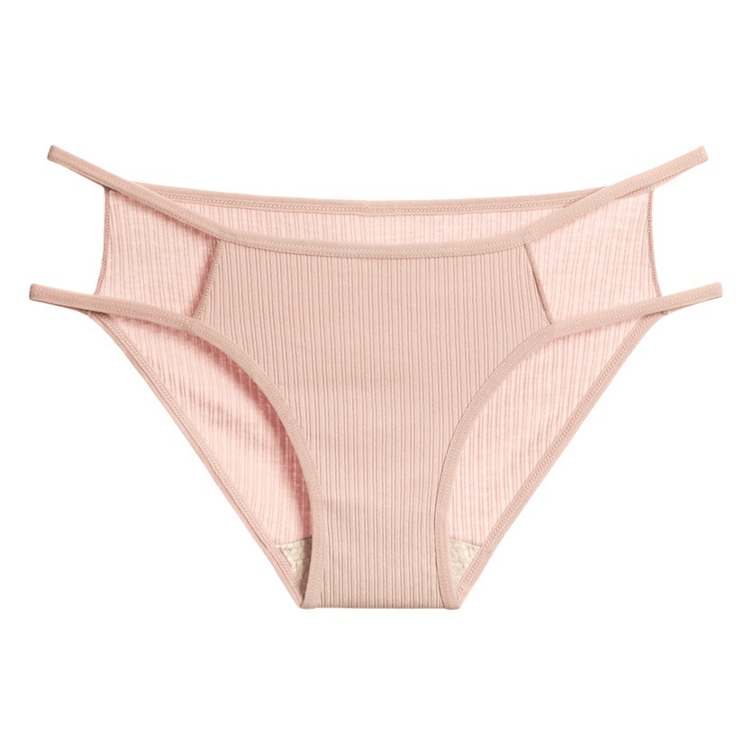 Plata textil antibacteriano entrepierna ropa interior japonés sexy algodón fino patrón vertical de punto briefs fabricante en las ventas en stock