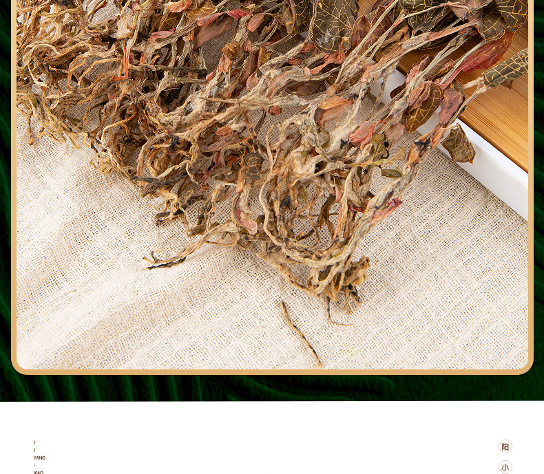 Dried Whole Jin Xian Lian Herb Fujian Origin 10g Jar for Cooking and Soup overview