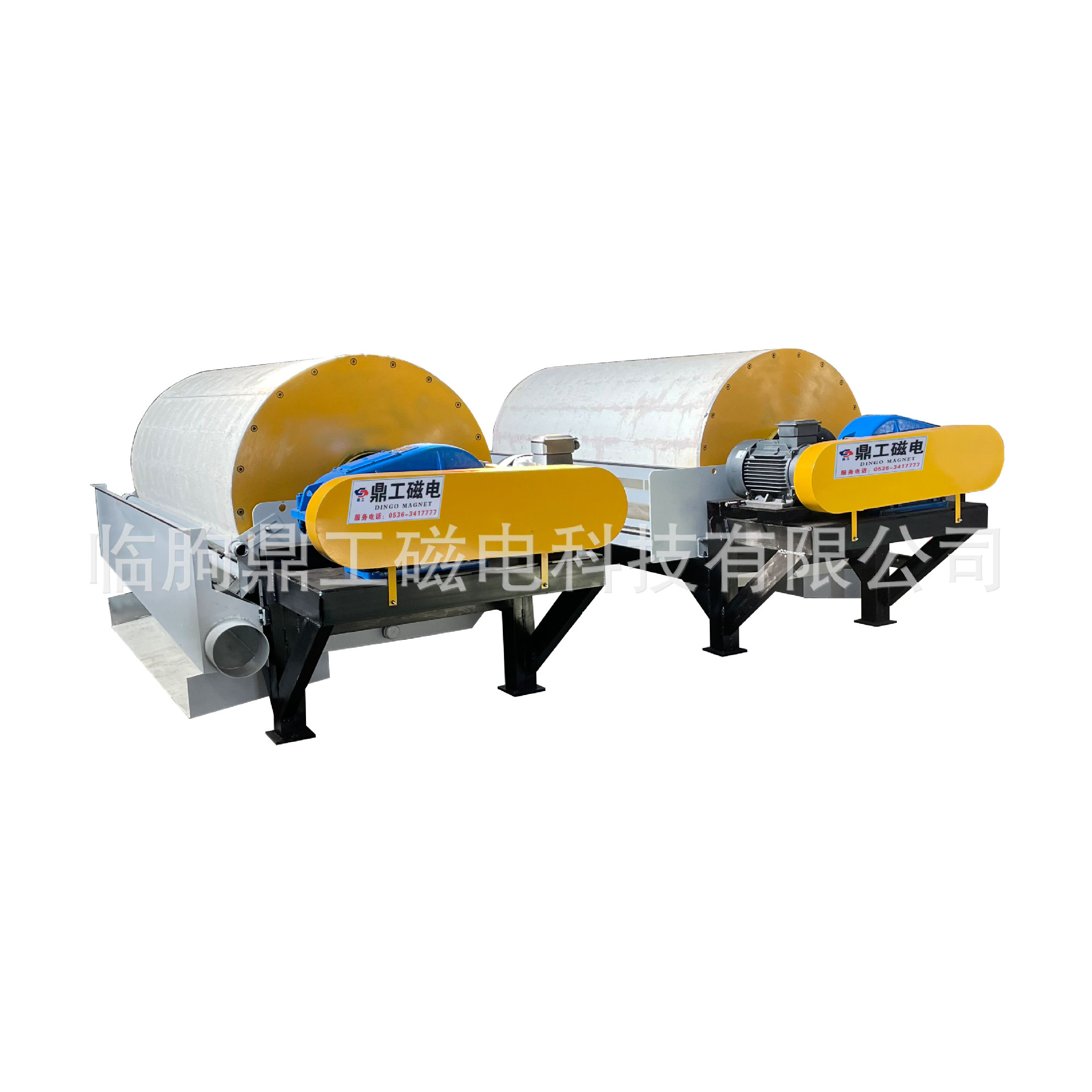 湿式顺流磁选机 永磁筒式磁选机 鼎工制造多种规格矿用选铁设备