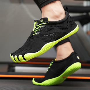 Five-Finger Shoes for Women and Men Indoor Soft-Soled Yoga Pilates Barefoot Comprehensive Training Non-Slip Fitness Sneakers Split-Toe Shoes
