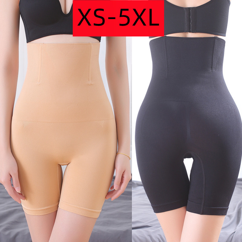 High waist belly shaping pants corset hip lifting body shaping pants women's safety pants anti-exposure postpartum boxer belly shaping underwear