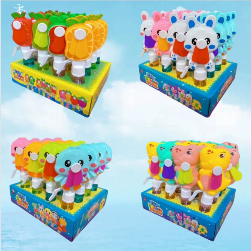 Трансграничный мультфильм двойного назначения ручной вентилятор портативный мини милые детские игрушки вентилятор пузырьков