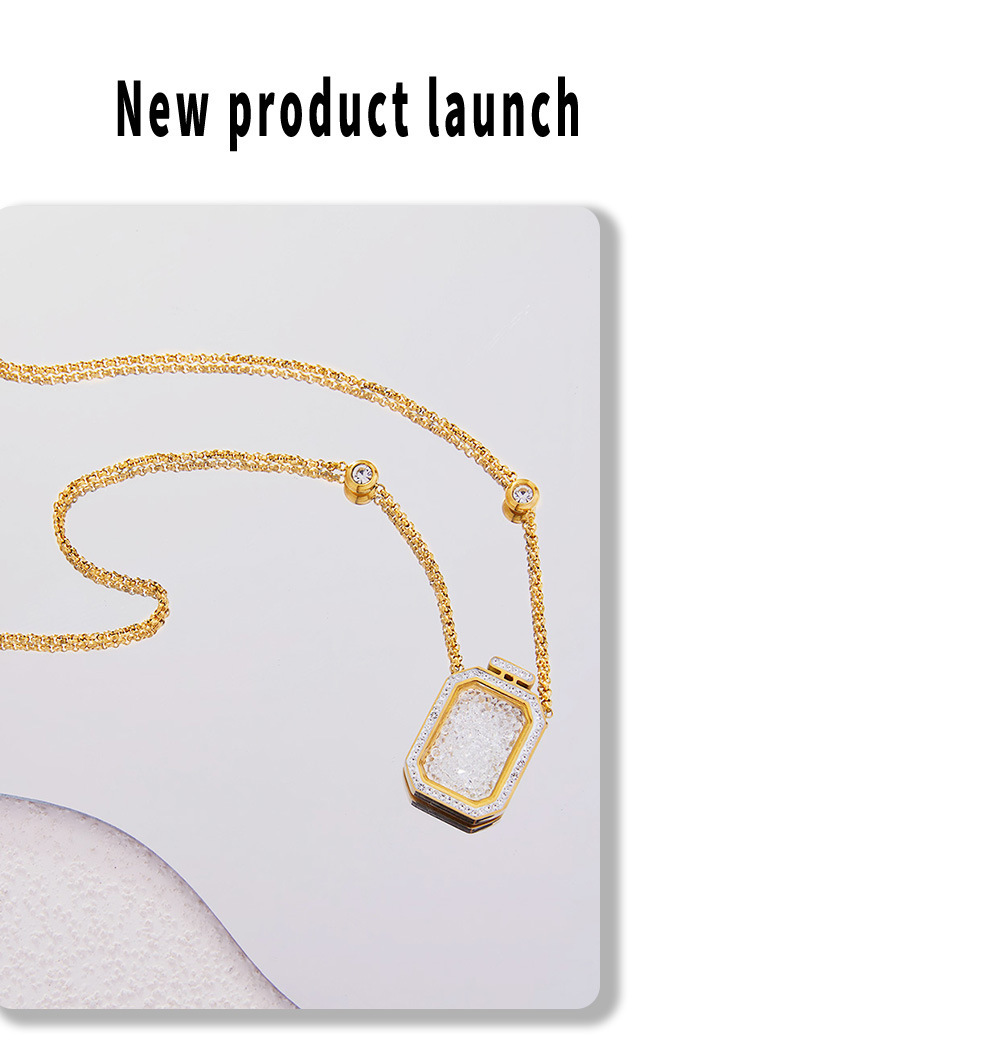 Bottle Stainless Steel Pendant Necklace
