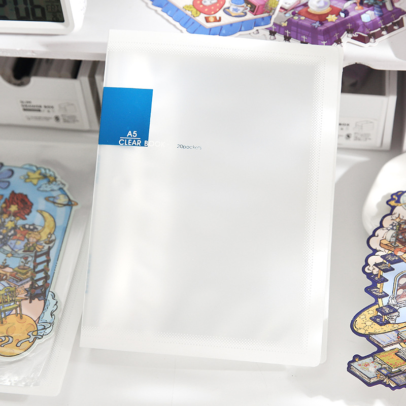 Folleto de almacenamiento de pegatinas de paisajismo 3D, libro de colección de fotos, engrosamiento, impermeable y transparente, página interior 20p en el libro de almacenamiento pp