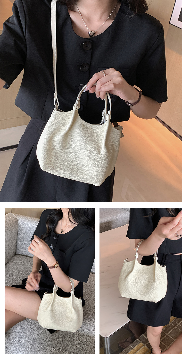 Soft small tote for women's 2024 new top layer cowhide crossbody bucket ba, enuine leather hih-end sinle shoulder_voghion.com