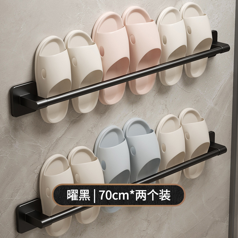 블랙 70cm 3 인용 슬리퍼 랙 2 (패치 유형)