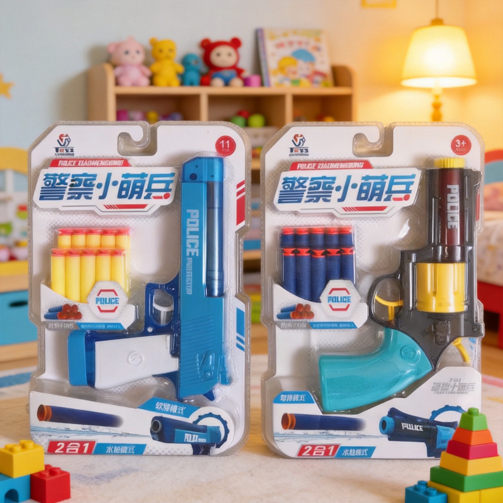 Soft bullet, shotgun, realistic revolver, interactive toy gun, can launch, for children and parents