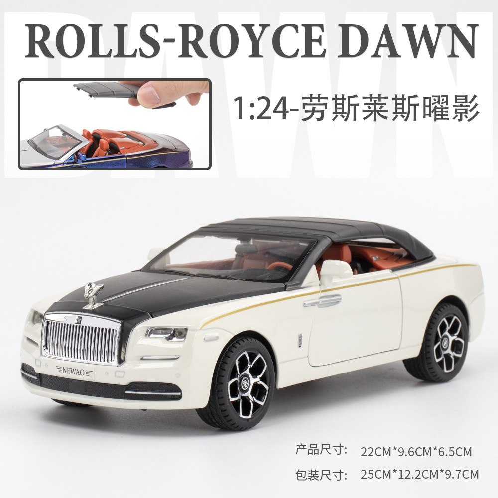 Xinao aleación coche modelo 1:24 rollos sombra convertible coche deportivo con sonido y luz Tire hacia atrás coche de juguete modelo de música adornos