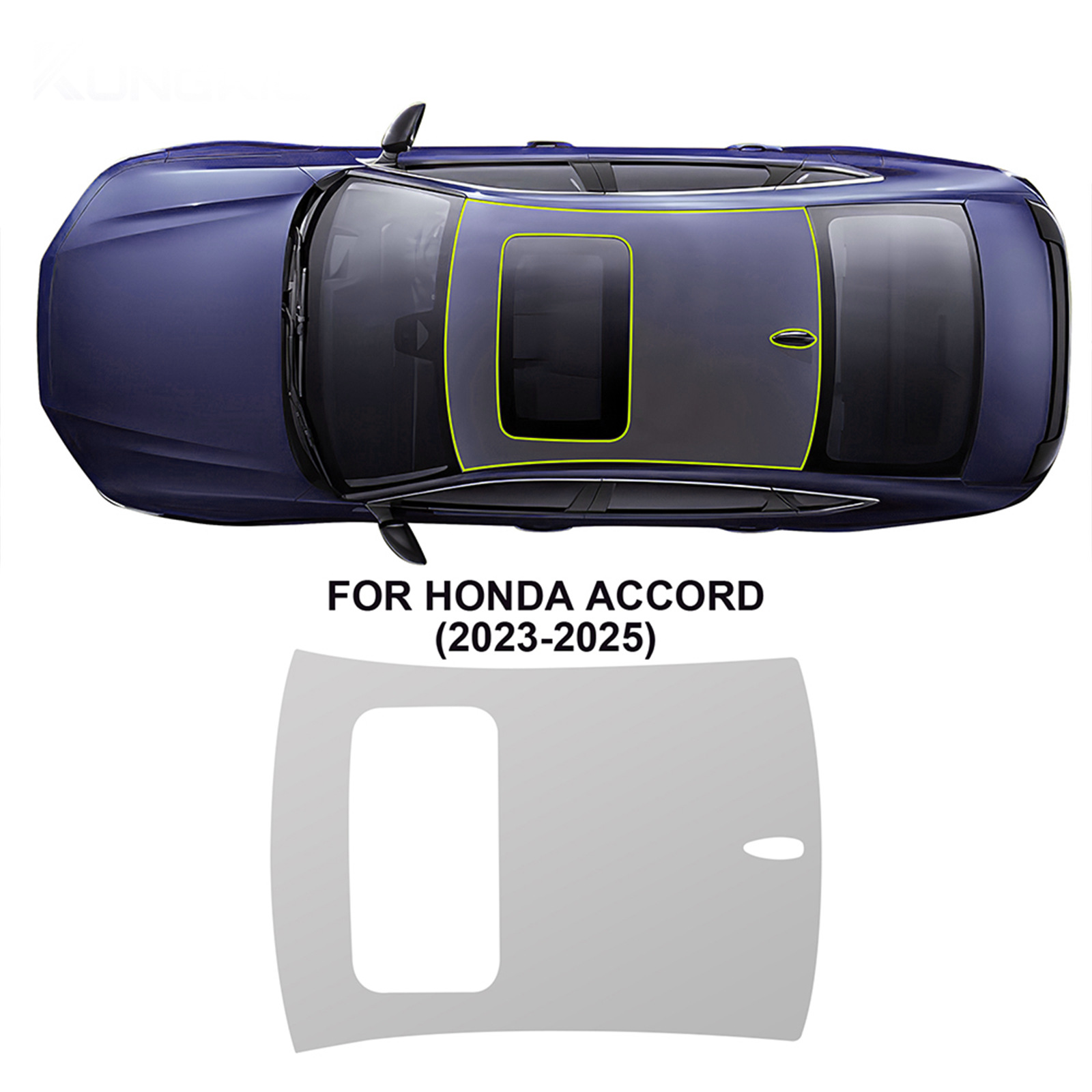 Cross-Border Exclusive Supply for Honda Accord 23-25 Special Car Special-Cut Tpu Car Paint Protective Film Anti-Scratch and Self-Healing