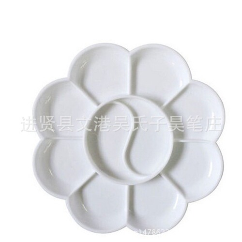 Wholesale small plum blossom Chinese painting acrylic gouache watercolor oil painting textile pigment palette palette palette