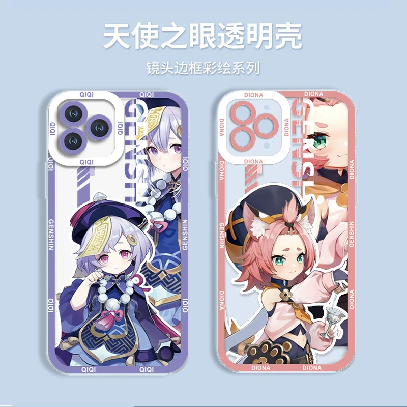Genshin Impact, яблоко, iPhone17, чехол для телефона, прозрачный защитный чехол, 14