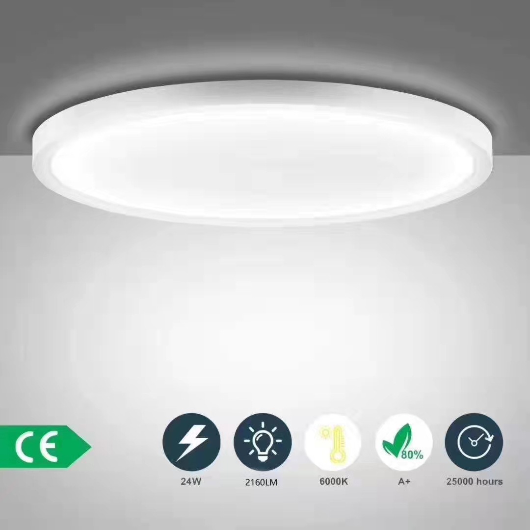 Pasillo redondo transfronterizo simple instalación downlight hotel centro comercial hogar iluminación LED superficie montada LED panel de luz