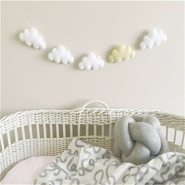 Five cloud skewers yellow