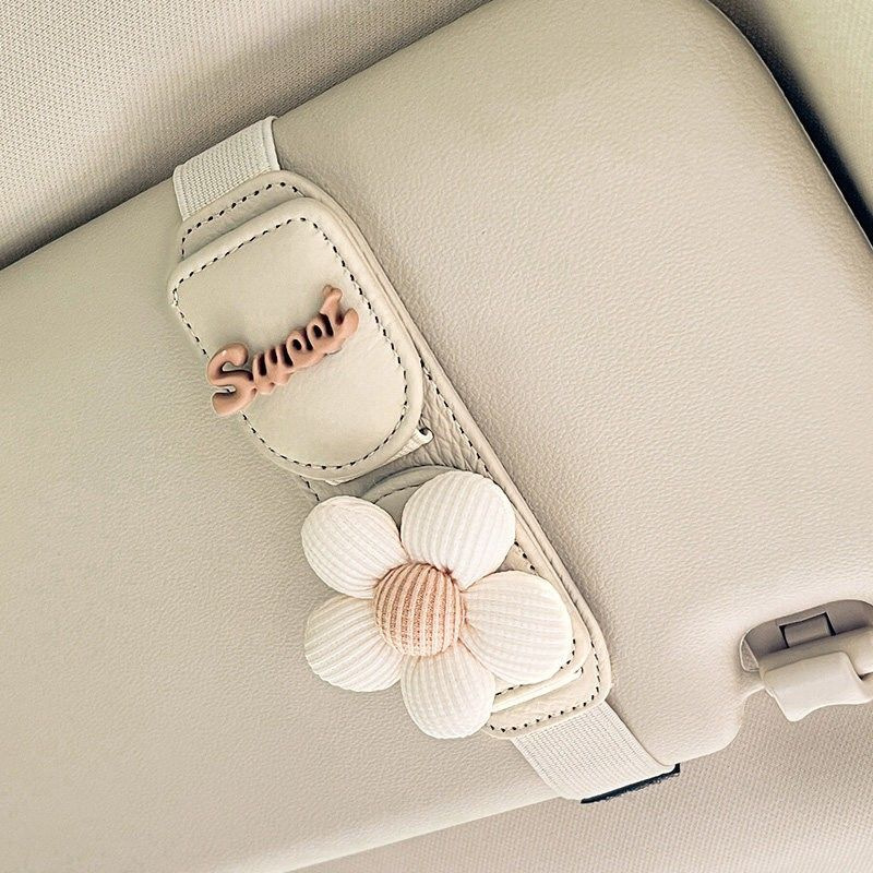Car sun visor eyeglass clip, card and ticket storage holder, dual-use car sunglasses holder, car-mounted eyeglass case rack
