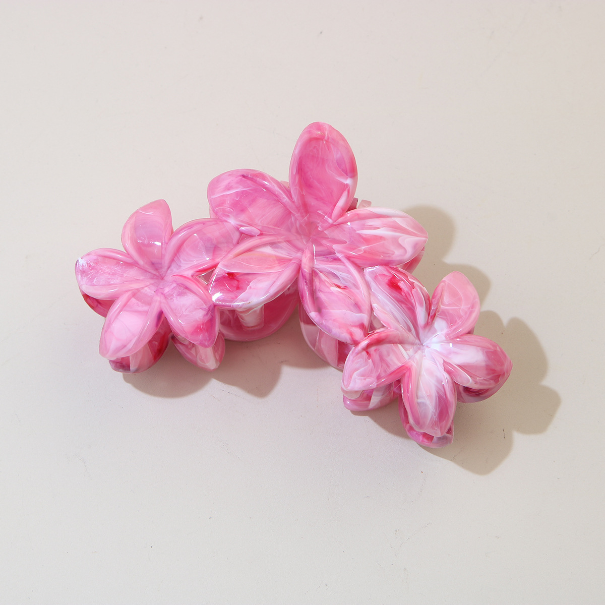 Cross-border nueva serie ABS clip de agarre coreano cabeza trasera clip de cabello tocado de alta calidad flores clip de tiburón mujer image 63