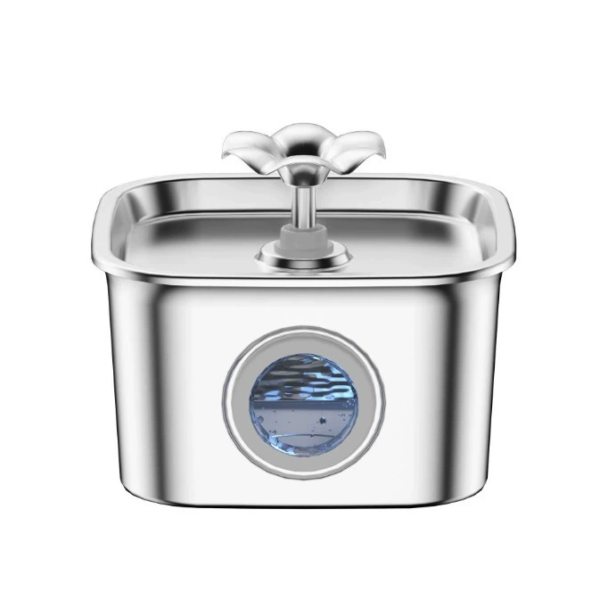 Amazon взрывает 2.6L домашних животных цветы из нержавеющей стали для домашних животных бесшумный диспенсер для воды в посудомоечной машине