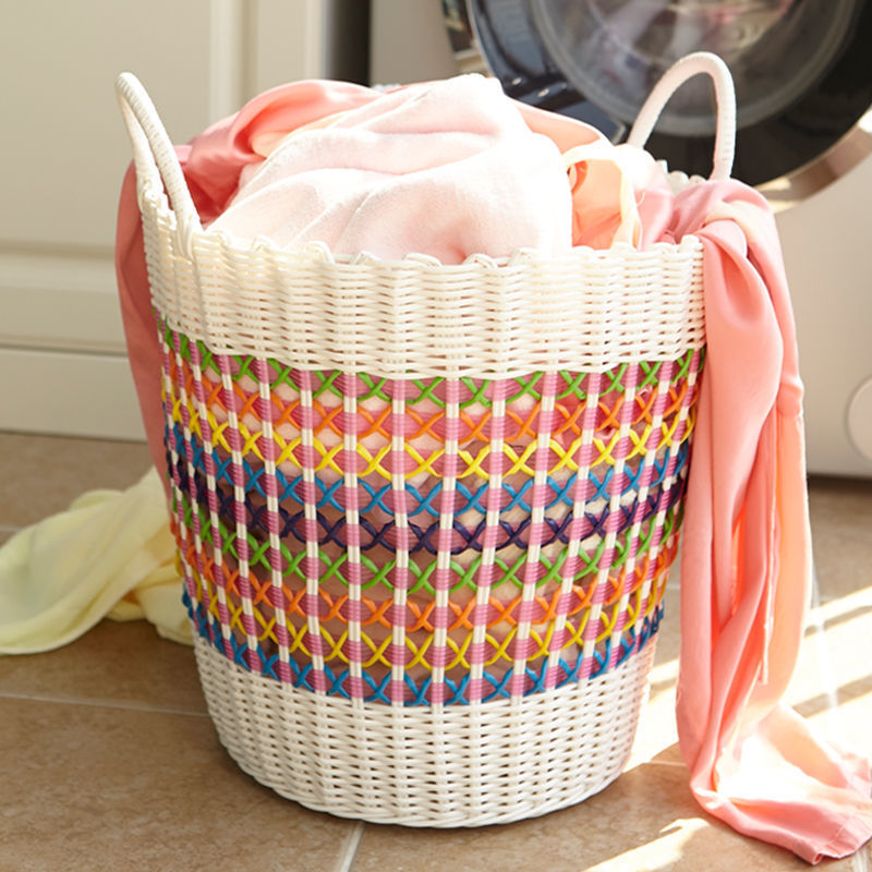 clothes Storage baskets Light extravagance Laundry basket Rattan Clothing Toys household Clothes basket