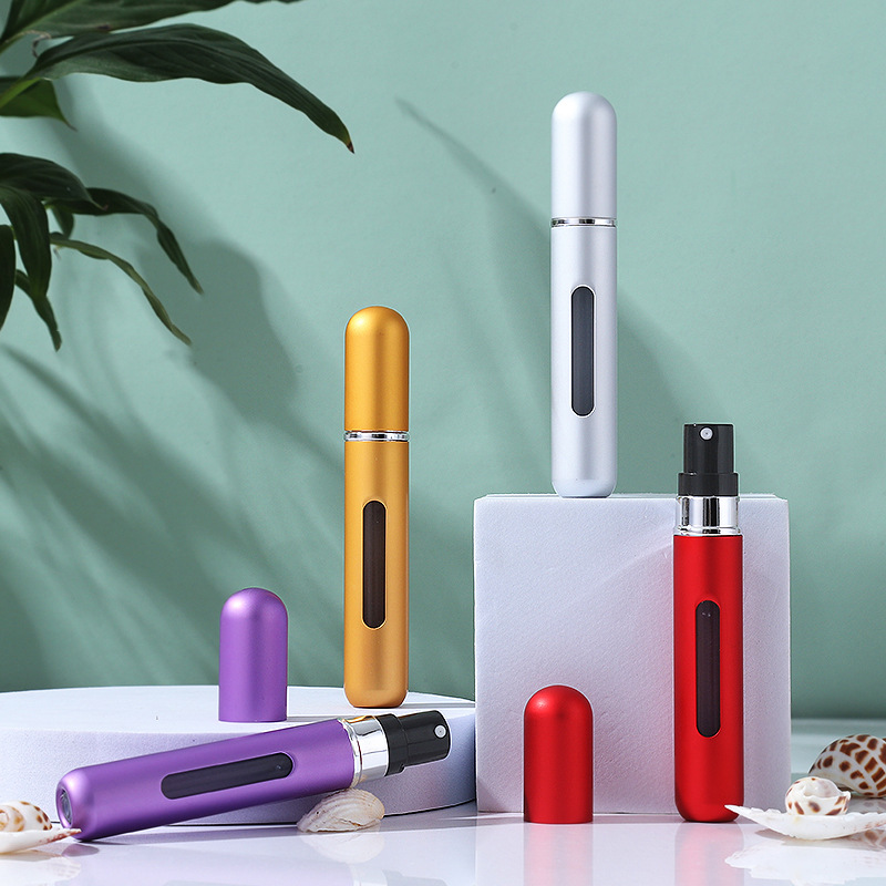 Los fabricantes suministran botella de perfume portátil de llenado inferior de 8ml en stock botella secundaria de perfume de viaje al por mayor