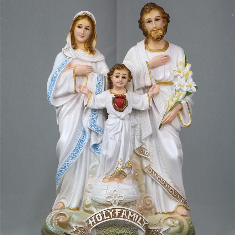40cm Sagrada Familia tres estatuas de la iglesia regalos minimalistas como la casa sala de estar ornamentos de resina artesanía