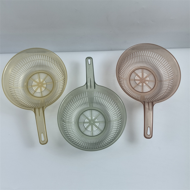 Cesta de pan al vapor al por mayor Cesta de lavado de verduras Cesta de verduras de bambú circular de plástico Cesta de verduras de cocina Cesta de frutas de verduras Cesta de drenaje doméstica