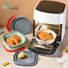 Air fryer silicone baking pan round square oven baking pan silicone mat Air Fryer Silicone Pot