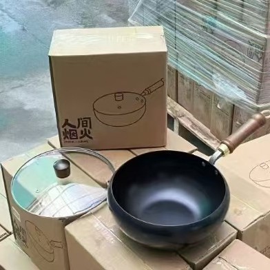 28cm 고대식 냄비 [메쉬포장 유리뚜껑]