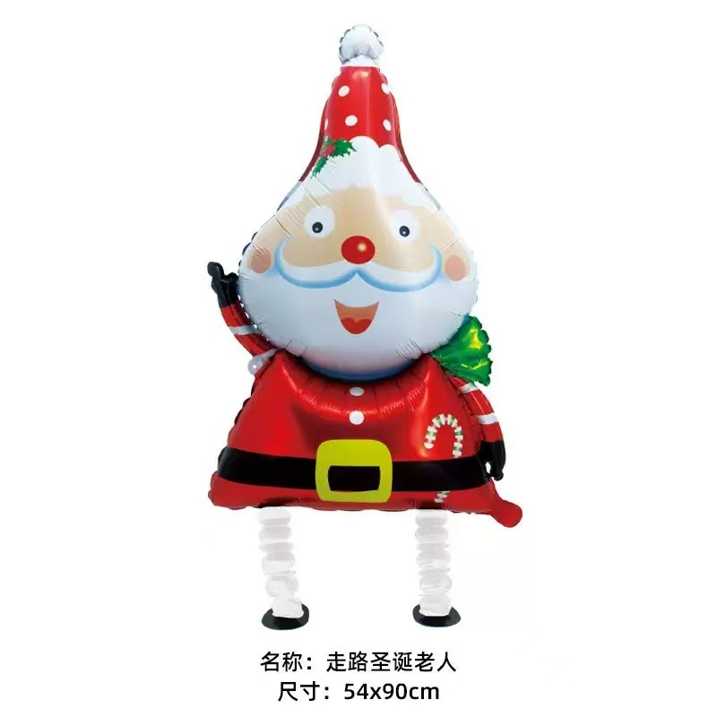 Papá Noel caminando