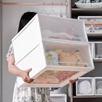 Утолщенный пластиковый ящик для хранения, ящик для хранения в шкафу, штабелируемый шкаф для хранения, ящик для хранения косметики, ящик для хранения нижнего белья